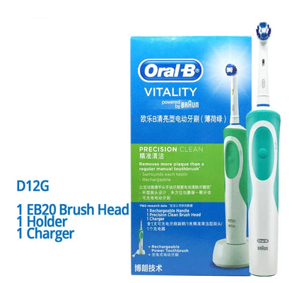 Tooth Brush Oral B Electric Toothbrush VITALITY Precision Clean Adult Rechargeable Teeth cleaning Matching Tooth Brushes Heads