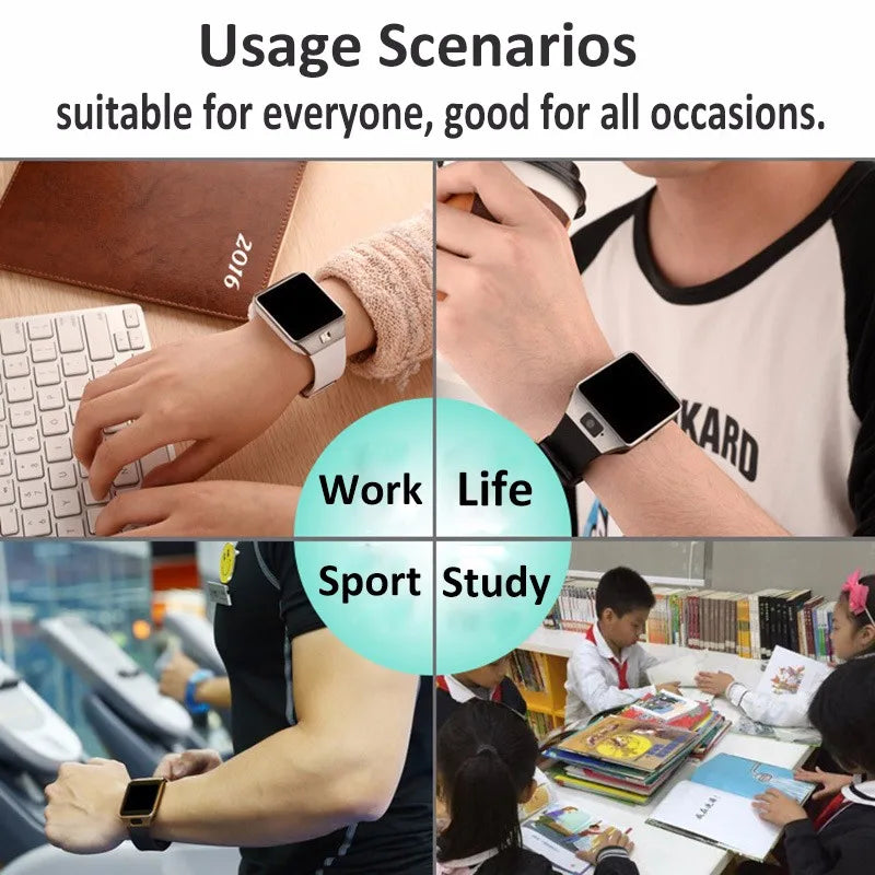 High Quality Men Women Ladies Dz09 Sport Android Phone Smart Fitness Watches Wrist Watch Band for iphone