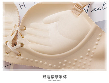 bras for women Rope straps Palm support Steel-free bra with air-permeable bra One-piece Lattice push up sexy bra 80A 80B 80C 85C