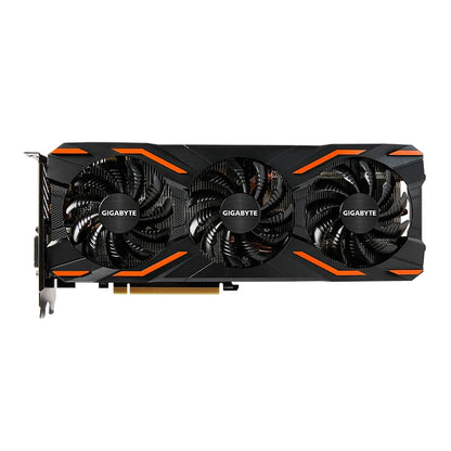 Used GIGABYTE GeForce GTX1080 WINDFORCE OC 8G Graphics Card with 8GB GDDR5X 256 Bit Memory Powered by GeForce GTX 1080