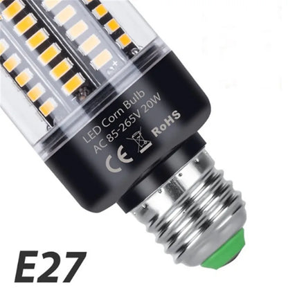 LED E27 High Lumen Candle Lamp E14 Power LED Corn Light 28 40 72 108 132 156 189leds AC 85-265V Smart IC LED Bulb Pendant Lights