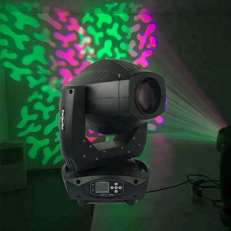 L-91 200W DMX 3-in-1 Beam Spot Wash LED Moving Head Stage Light for Concerts DJs Clubs