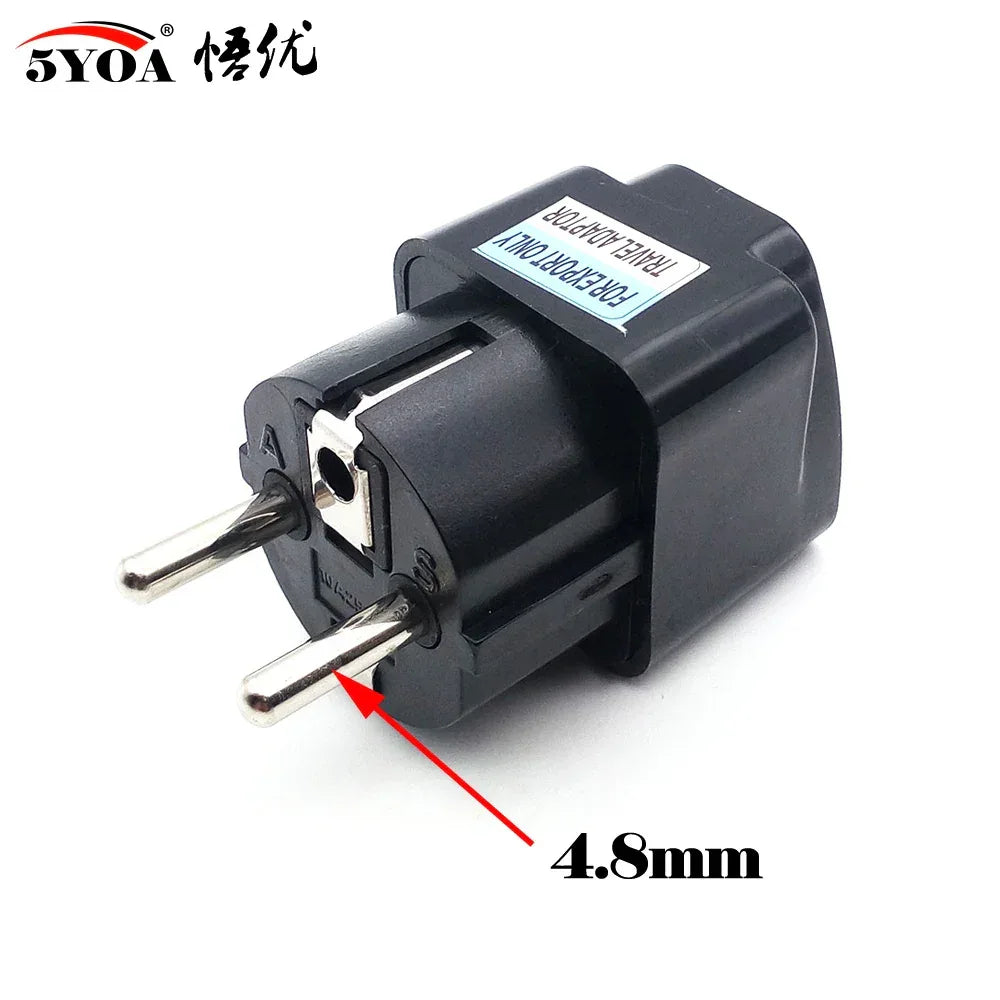 5YOA Power Socket Charging Port Universal Worldwide Travel Wall Charger AC Power AU UK US EU Plug Adapter Adaptor Option 2 USB