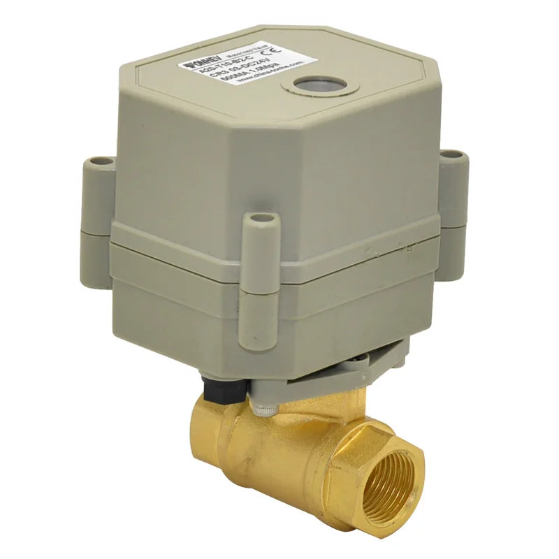 3/8" DN10 Electric Actuator Electric Water Valve Motorized Ball Valve 12v with Feedback Wire by PDG ibma