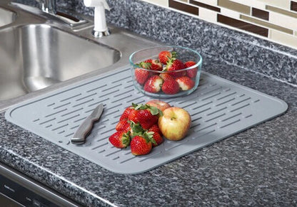 Silicone Dish Quick Bar Drying Dining Table Bath Mat Custom Logo Foldable Kitchen Large Microfiber