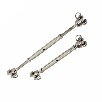 304 Stainless Steel Marine Closed Body Jaw Turnbuckle M5 M6 M8 M10 M12 M14 M16 for Rigging Screw Jaw Barrel Strainers