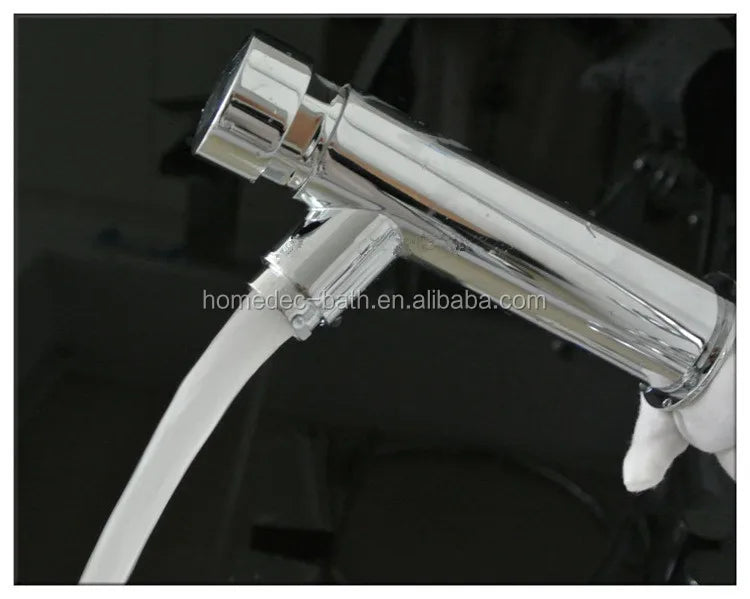 Brass Chrome Wall Mount Delay Self Closing Basin Faucet for Bathroom Mixer Tap
