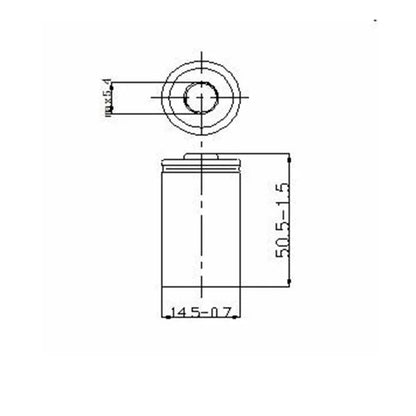 AA 1.5V 2.0Ah Camera Toy Clock Flashlight TV Remote Control Type-C Charging Li-Ion Rechargeable Tip Point Number 5 Battery Cell