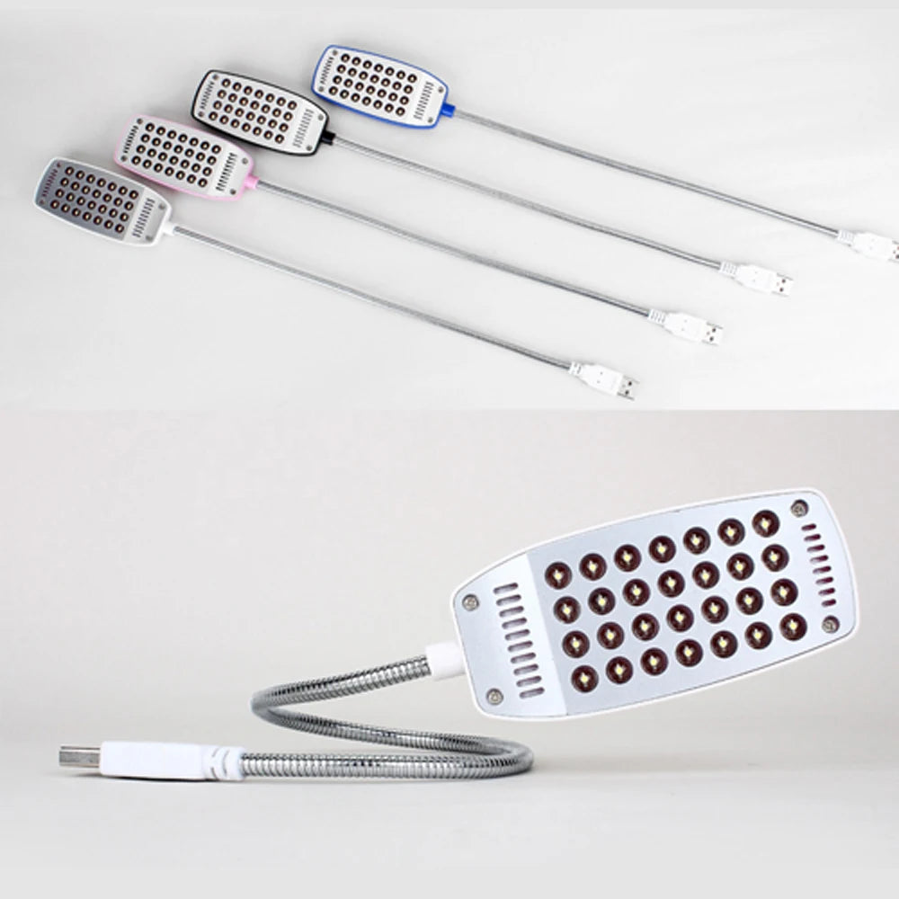MeeToo 28LEDs reading lamp LED USB Book light Ultra Bright Flexible 4 Colors for Laptop Notebook PC Computer 1Pcs New Arrival