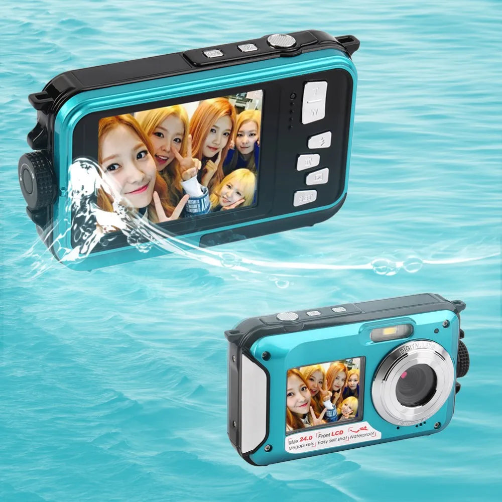 Dc-16 Professinal Double Tft-Lcd Dual Screen Camera 16X Digital Zoom Waterproof Camera 5.0Mega Pixels Digital Camera