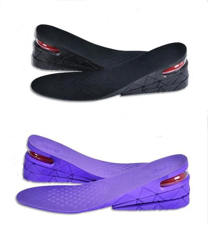 Super Soft Moisture Absorption air Cushion 3 Layer Height Increase Taller Height Lift PU Shoe Insole