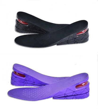Super Soft Moisture Absorption air Cushion 3 Layer Height Increase Taller Height Lift PU Shoe Insole