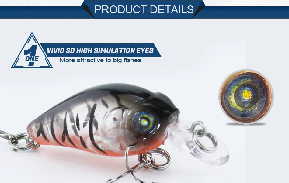 Lifelike 4.7cm 3.3g Hard Swimbait Crankbaits ABS Minnow Lure for Saltwater Fish for Sea Fishing