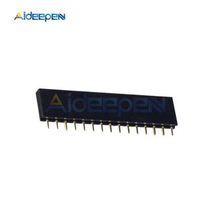 10Pcs 1X15 15Pin 2.54mm Pitch PCB Female Pin Header Connector Straight Single Row