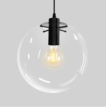 Nordic Modern Pendant Lights Creative Bubble Glass Ball Hanging Lamp for Living Room Bedroom Kitchen Lustre Suspension luminaire