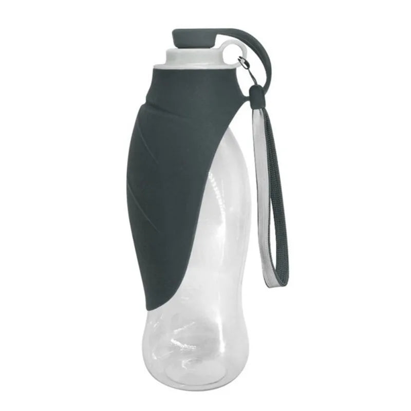 580ml Dog Water Bottle for Walking, Pet Water Dispenser Feeder Container Portable with Drinking Cup Bowl Outdoor Hiking, Travel