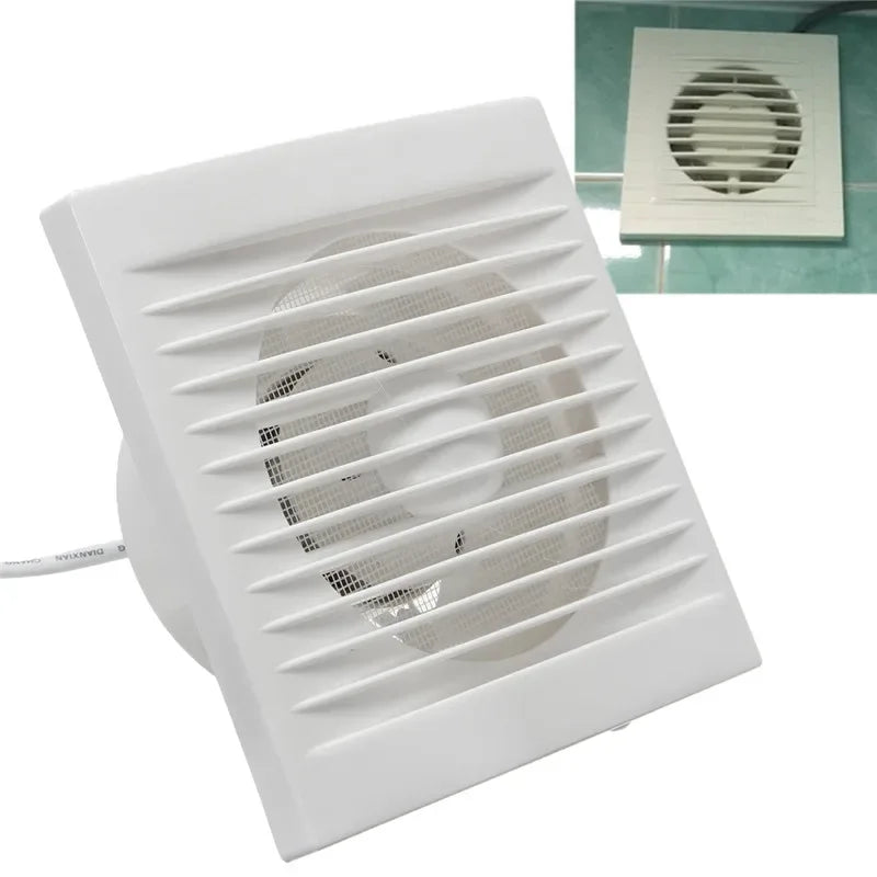 220V 4 inch 6 inch 8inch Hanging Wall White Ventilador Small Ventilator Extractor Exhaust Fans Toilet Bathroom Kitchen Fan
