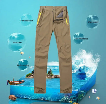 NUONEKO Men Womens Quick Dry Hiking Pants Outdoor Sport Summer Ultra Thin Pants Camping Trekking Fishing Climbing Trousers PN31