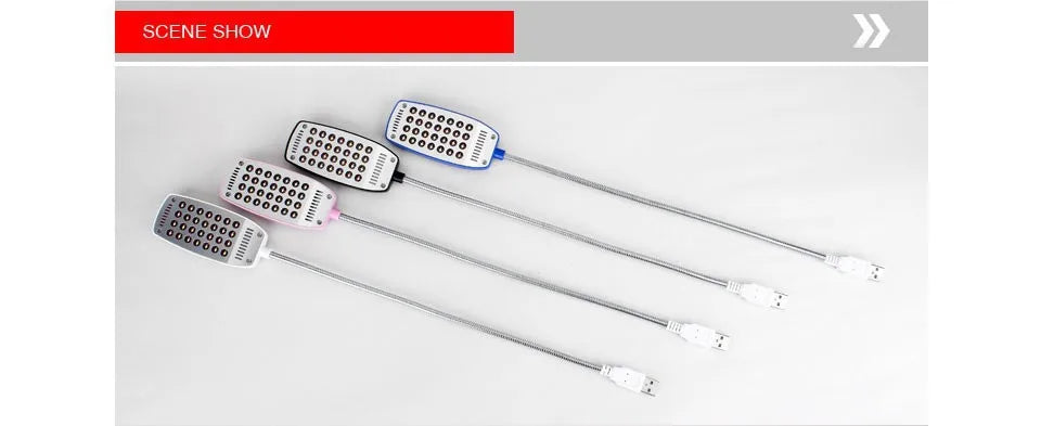MeeToo 28LEDs reading lamp LED USB Book light Ultra Bright Flexible 4 Colors for Laptop Notebook PC Computer 1Pcs New Arrival