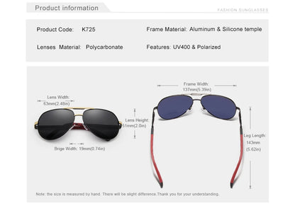 KINGSEVEN Aluminum Magnesium Men's Sunglasses Polarized Men Coating Mirror Glasses oculos Male Eyewear Accessories For Men K725