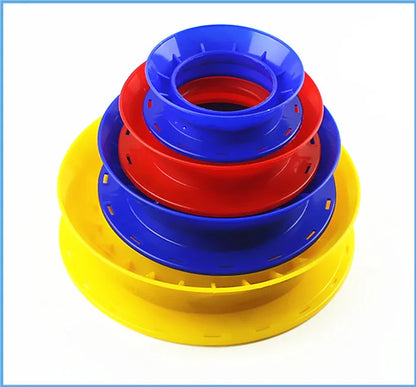 Hand Caster Fishing Spool Fishing Line Equipments Plastic Fishing Hand Reels