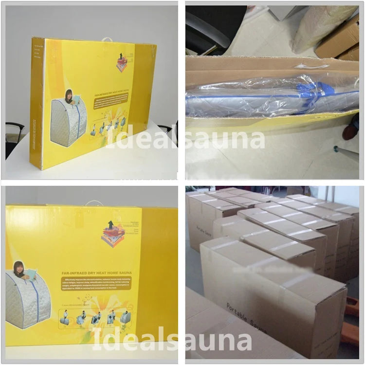 Sauna IDS-B01 High Quality Portable Modern Infrared Steamer Far Infrared Transom Windows Computer Control Panel Living Room PVC