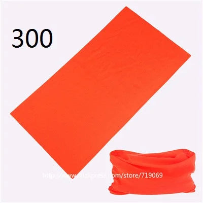 100% Polyester Solid color Microfiber Tubular Multifunction Motorcycle Scarf sports Headband Seamless Tube Bandanas Face Mask