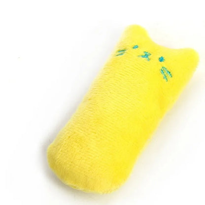Teeth Grinding Catnip Toys Funny Interactive Plush Cat Toy Pet Kitten Chewing Vocal Toy Claws Thumb Bite Cat mint For Cats