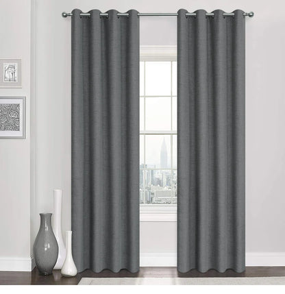 Plaid 100% Blackout Curtain For Living Room Darpe Faux Linen Curtains for Bedroom Rideaux Window Customized Cortina