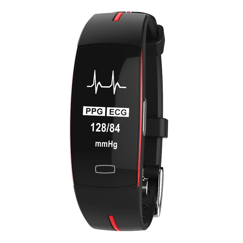 P3 Smart Bracelet ECG PPG Blood Pressure Heart Rate Monitor IP67 Waterproof Pedometer Activity Fitness Tracker