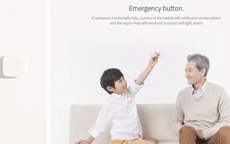 Aqara Sensor Smart Wireless Mini Switch Key Zigbee Connection Remote One Key Control Button Home Security Mihome Homekit