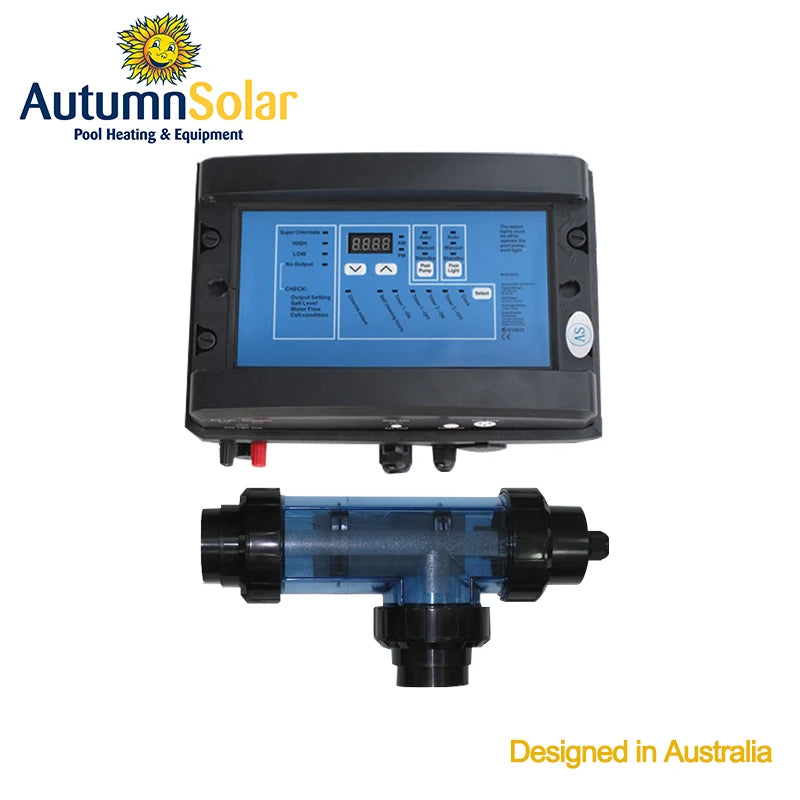 Australian Factory High Quality 30g Digital Automatic Dosing Chlorine Pool Water Salt Chlorinator with Salt Cell