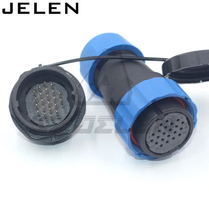 SD28  waterproof connector 2 3 4 5 6 7 9 10 12 14 16 19 22 24 26pin power cable  wire connectors SP28 plug and socket IP68