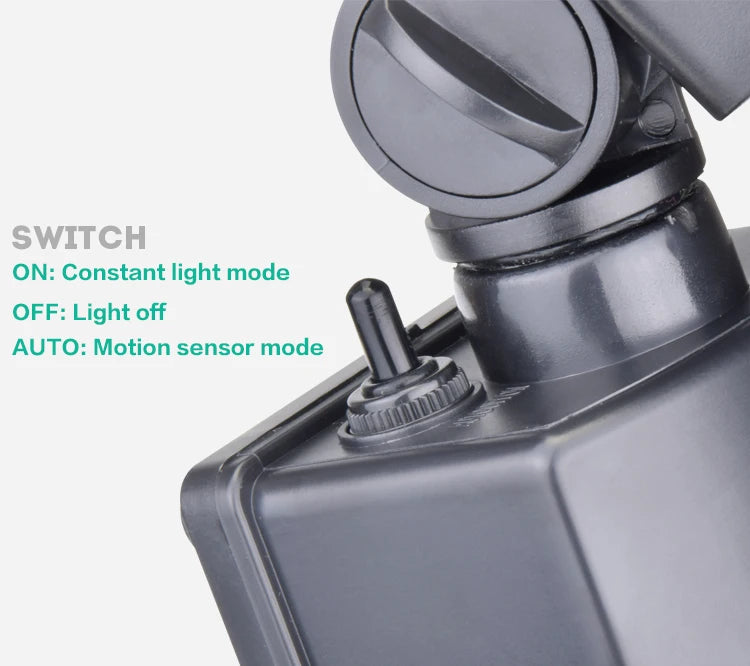IP65 60 LED Solar Powered Garden Lamp Motion Sensor Security Flood Light 80 Luces Solares Battery Plastic Body Landscape Solares