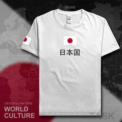 Japan Nippon t shirt man 2017 t-shirt cotton nation team tee 100% cotton meeting fans streetwear fitness JPN Japanese country JP