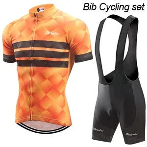 Pro Cycling Jersey Set Men Cycling Set Outdoor Sport Bike Clothes Women Breathable Anti-UV MTB Bicycle Clothing Wear Suit Kit