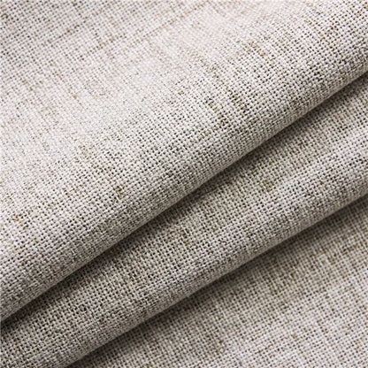 Plaid 100% Blackout Curtain For Living Room Darpe Faux Linen Curtains for Bedroom Rideaux Window Customized Cortina