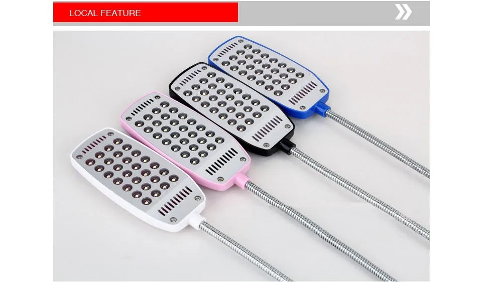 MeeToo 28LEDs reading lamp LED USB Book light Ultra Bright Flexible 4 Colors for Laptop Notebook PC Computer 1Pcs New Arrival