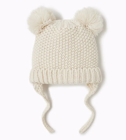 2024 baby girl and baby boy  child children's spring autumn winter Solid knitted hat and knitted infinity scarf