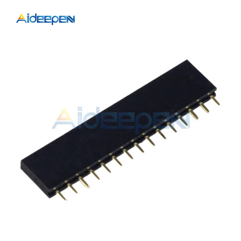 10Pcs 1X15 15Pin 2.54mm Pitch PCB Female Pin Header Connector Straight Single Row