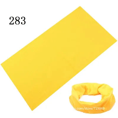 100% Polyester Solid color Microfiber Tubular Multifunction Motorcycle Scarf sports Headband Seamless Tube Bandanas Face Mask
