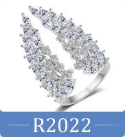 RAKOL RP250 cool style crystal cubic zirconia CZ Square wedding diamond ring for women