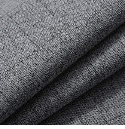 Plaid 100% Blackout Curtain For Living Room Darpe Faux Linen Curtains for Bedroom Rideaux Window Customized Cortina