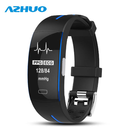 P3 Smart Bracelet ECG PPG Blood Pressure Heart Rate Monitor IP67 Waterproof Pedometer Activity Fitness Tracker