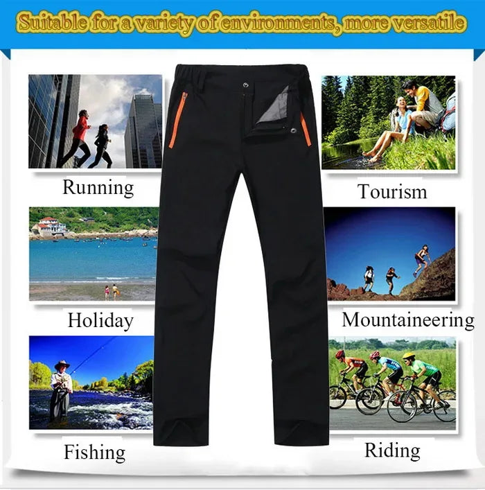 NUONEKO Men Womens Quick Dry Hiking Pants Outdoor Sport Summer Ultra Thin Pants Camping Trekking Fishing Climbing Trousers PN31