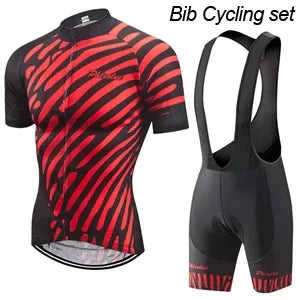 Pro Cycling Jersey Set Men Cycling Set Outdoor Sport Bike Clothes Women Breathable Anti-UV MTB Bicycle Clothing Wear Suit Kit