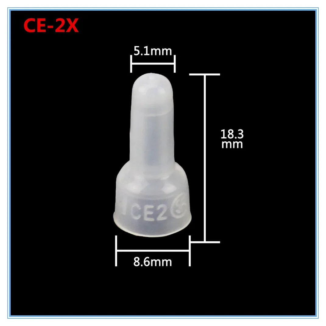 100pcs CE-1X CE-2X CE-5X line cap Tsui terminal cap closed end terminal factory sales volume favorably nylon Crimp Caps For