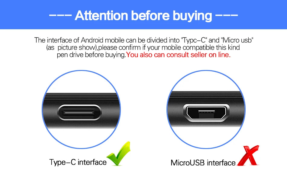 WANSENDA 128GB TYPE C USB 3.0 Flash Drive Pen Drive 32GB 64GB 256GB 512GB High Speed Pendrive for HUAWEI TYPE-C Mobile/PC