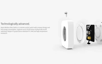 Aqara Sensor Smart Wireless Mini Switch Key Zigbee Connection Remote One Key Control Button Home Security Mihome Homekit