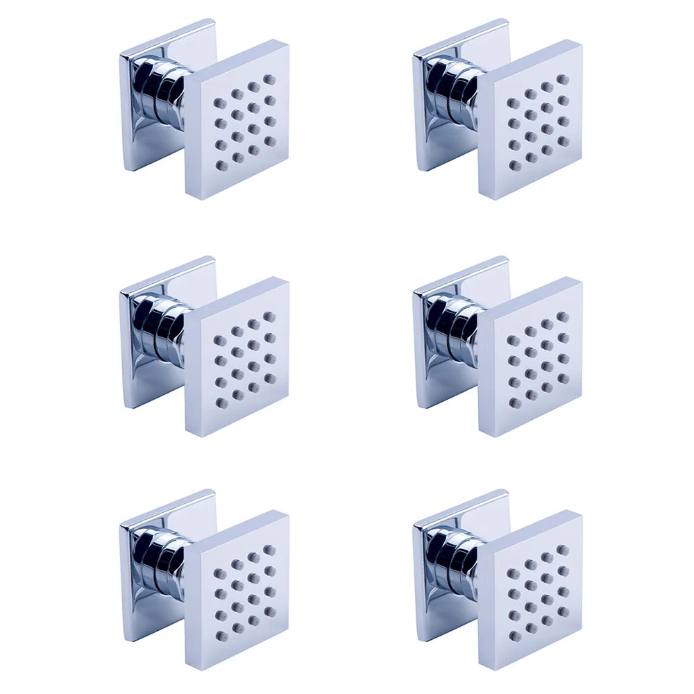 Modern Shower Massage Jets Body Sprayer 6 Pcs Bathroom SPA Wall Massage Sprayer Jet
